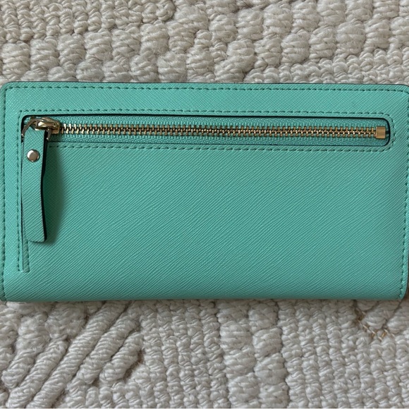 *Like new* Kate Spade Mikas Pond Stacy snap wallet (aqua/mint green) - Picture 3 of 9